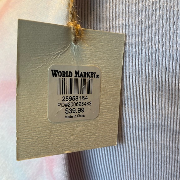 World Market Pink and White Tie Dye Sweatshirt With Cutout Back New With Tag - Picture 7 of 15